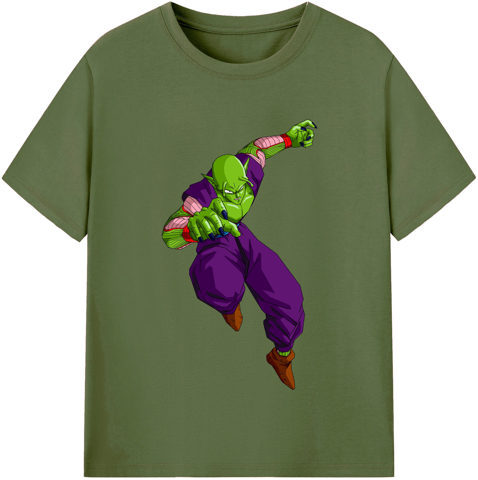 （画像用） ドラゴンボール ピッコロ DRAGON BALL Piccolo 綿100％半袖Tシャツ（フロントプリント）
